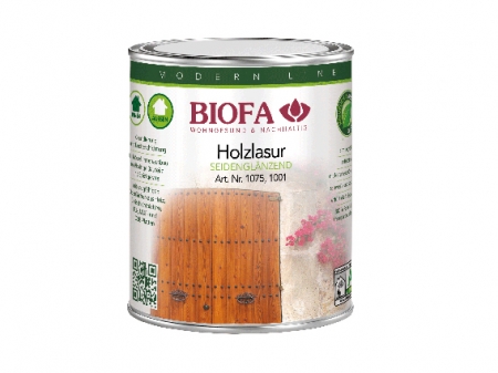 BIOFA 100141 Holzlasur, farbig, lsemittelhaltig 1,0 Liter