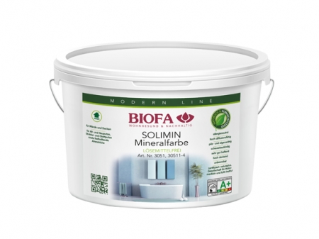 BIOFA Solimin 3051 Mineralfarbe wei 4 Liter