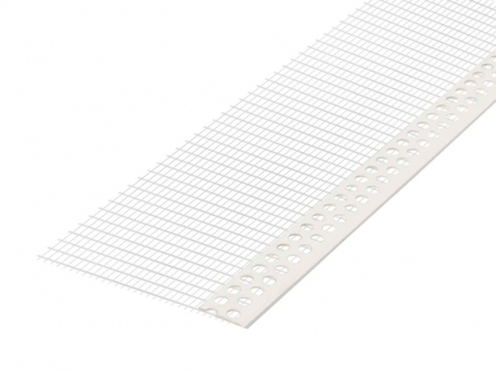 PVC Abschlussprofil mit Gewebe 6 mm x 2,0 lfm