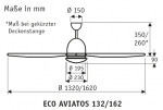 CasaFan Deckenventilator Eco Aviatos 162 BN-SL